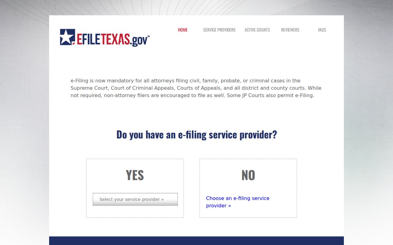 Panola County court docket and eFileTexas filing distinction