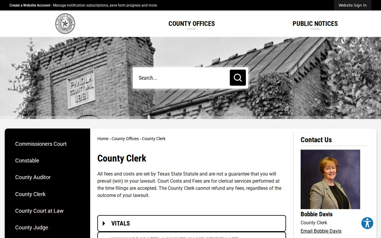 Panola County court docket County Clerk contact and records route